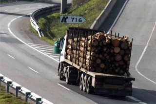 A industria forestal pide autorizar máis carga nos camións das cortas