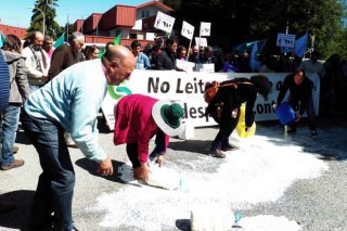 Protesta en Logística Alimentaria, que ofrece liquidacións a 17 céntimos