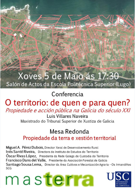A propiedade da terra e a acción pública, a debate este xoves en Lugo