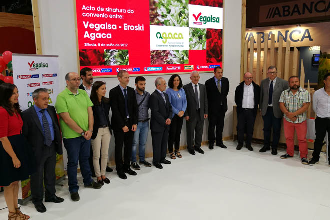 Vegalsa Eroski renova o convenio con Agaca e prevé facturar 1,5 millóns en produtos de horta das cooperativas galegas