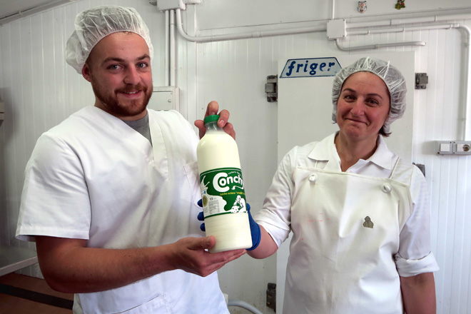 Lácteos Conchy, leche cruda de Friol a Madrid