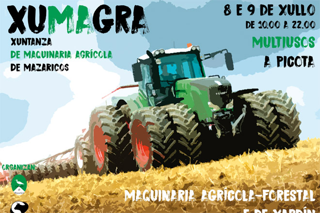 Mazaricos celebra este fin de semana a súa primeira feira de maquinaria agrícola