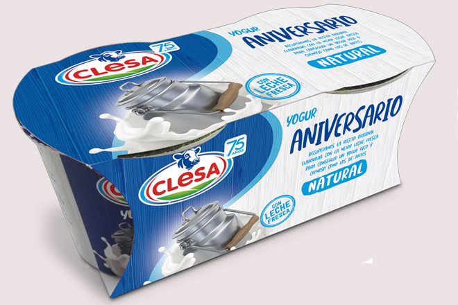 Clesa lanza un iogur especial para celebrar os seus 75 anos