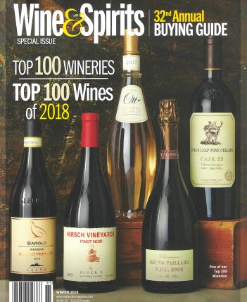 3 bodegas gallegas seleccionadas en el TOP 100 mundial de la revista americana Wine&Spirits