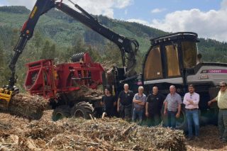 Greenalia recibe as primeiras máquinas que retirarán a biomasa dos montes galegos