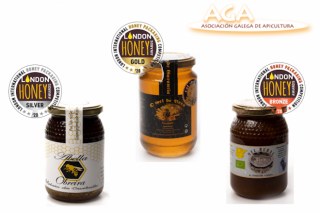 Meles galegos galardoados no London International Honey Awards 2020
