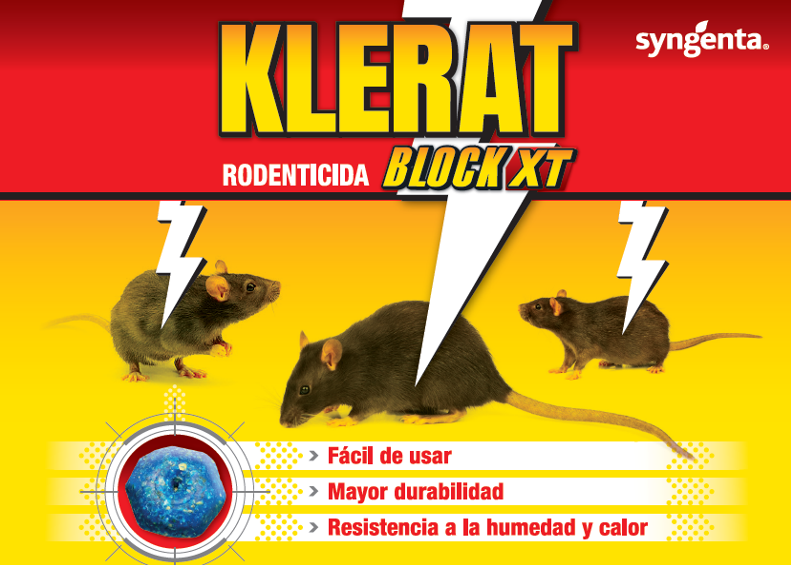 Klerat Block XT: novo rodenticida en bloques, adaptado ao uso en explotacións agrarias e gandeiras