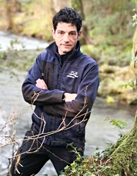 Eloi Rodríguez, guarda fluvial de Augas de Galicia.