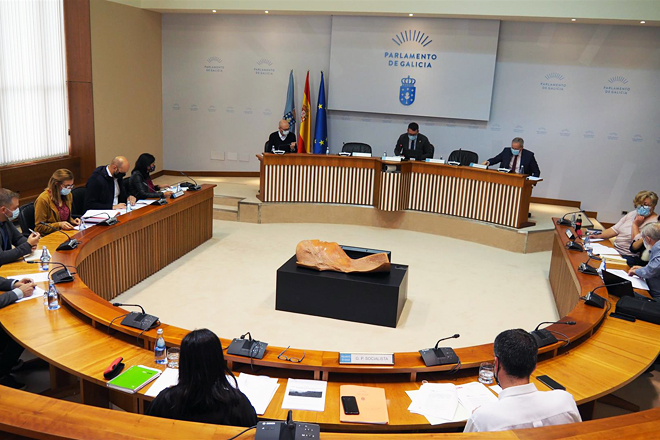 Un momento da Comisión de Agricultura do Parlamento Galego celebrada este xoves