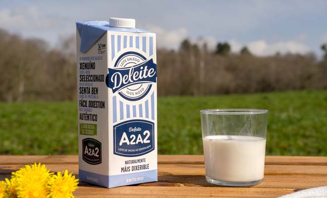 Deleite lanza en España o leite A2, un leite natural máis dixerible