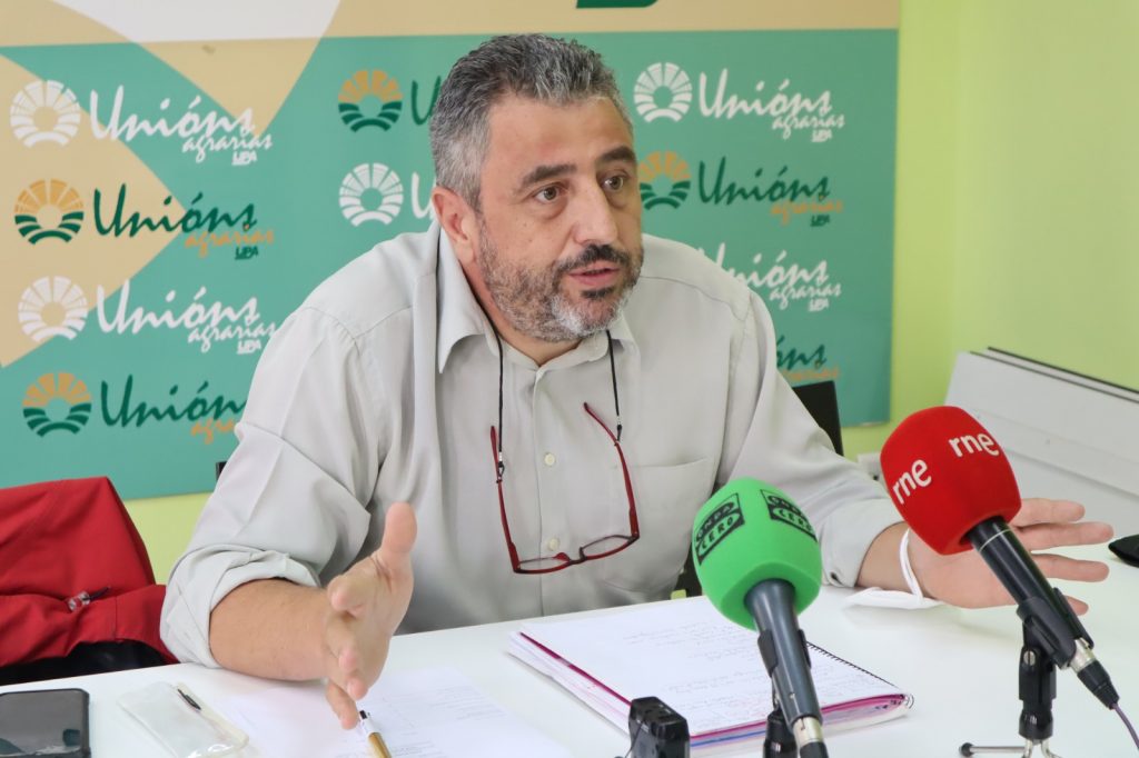 José Ramón González, durante a rolda de prensa na que anunciou as mobilizacións