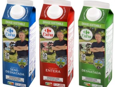 Carrefour lanza un leite cun envase máis sostible, de orixe forestal