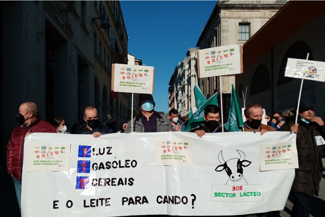 Protesta del Sindicato Labrego en Lugo.
