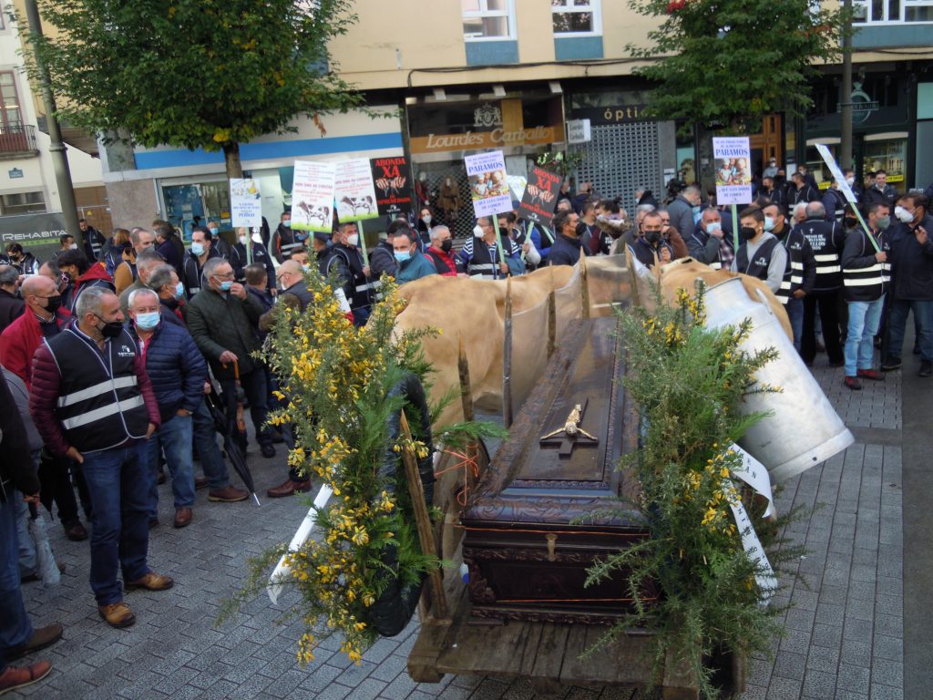 Manifestación convocada por Agromuralla o pasado 4 de novembro en Lugo