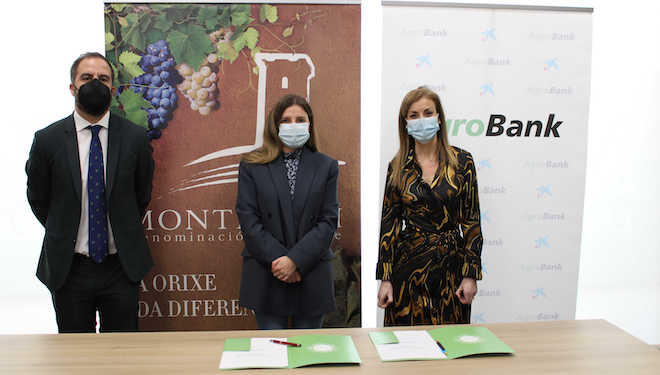 Monterrei firma un convenio con CaixaBank para facilitar el acceso al crédito a los viticultores