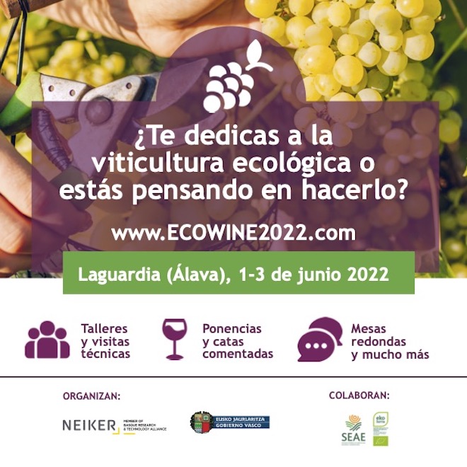 Cartel congreso viticultura ecoloxica Alava
