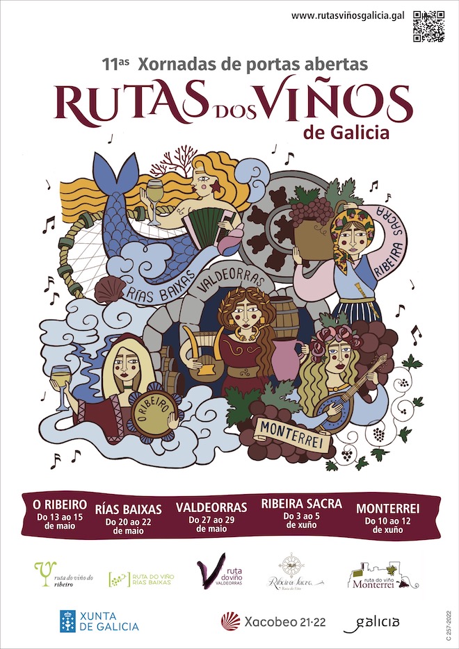 Cartel 11 Xornadas Ruta Vinos Galicia
