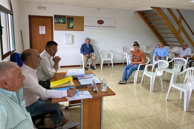 Apoio da Xunta para garantir a viabilidade da cooperativa San Roque de Beade, no Ribeiro