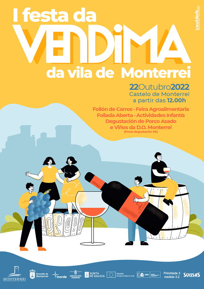 cartel Festa da Vendima Monterrei 2022