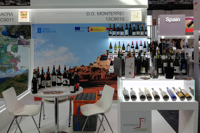 Os viños de 14 adegas da D.O. Monterrei participarán na feira Prowein, en Alemaña