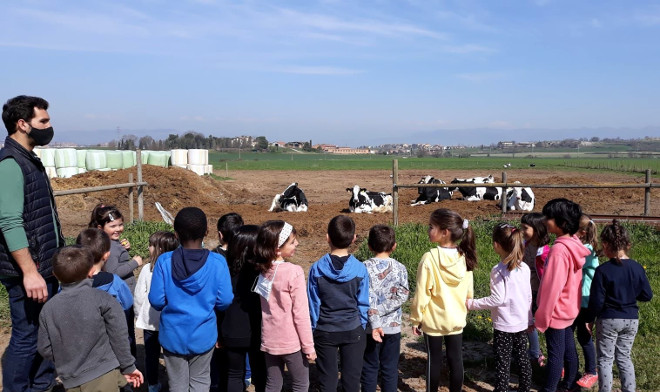 La explotación recibe visitas de escolares y personas que compran directamente en la granja
