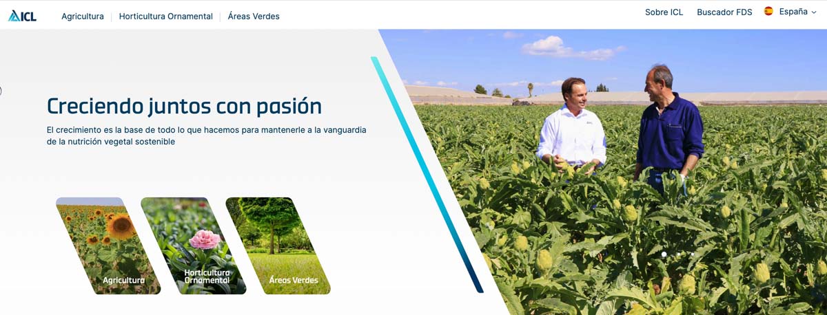 ICL lanza a súa nova web “ICL Growing Solutions” para potenciar a información técnica sobre nutrición de cultivos
