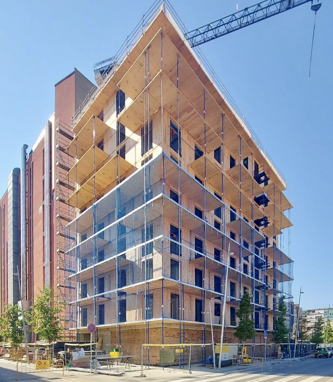 Edificio Terrazas para la vida situado en Barcelona e deseñado por Urbanitree.