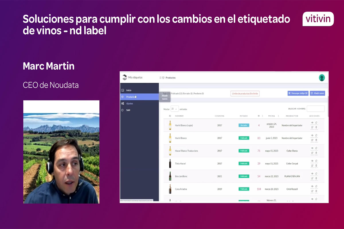 Marc Martín, CEO de Noudata, expuxo todo o relativo á aplicación nd Label