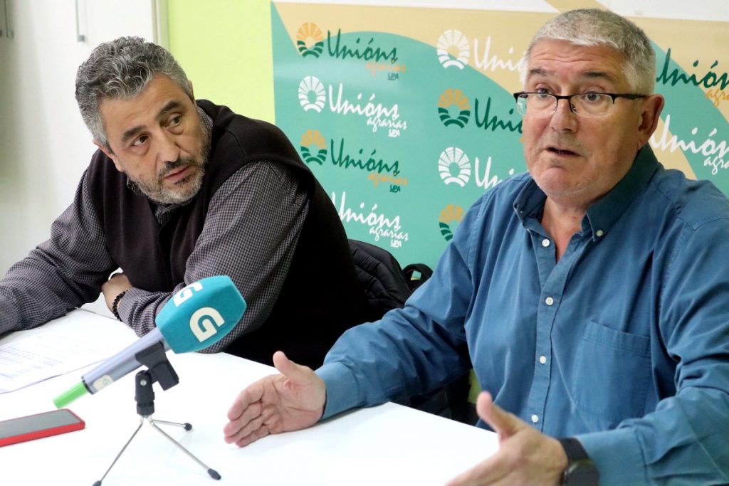 Félix Porto e José Ramón González durante a rolda de prensa de UUAA este mércores en Lugo