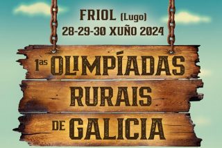 Lanzamento de adoquín, salto á comba ou cucaña nas I Olimpiadas Rurais de Galicia