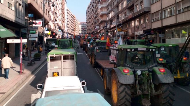 Tractorada en Ourense