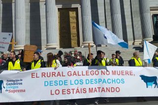 Protesta en Madrid de Gandeiros Galegos da Suprema
