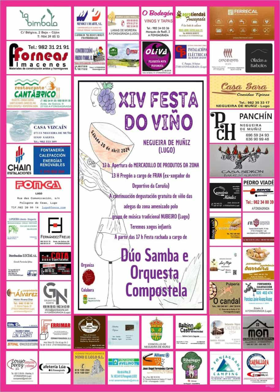 cartel Feira viño Negueira 2024